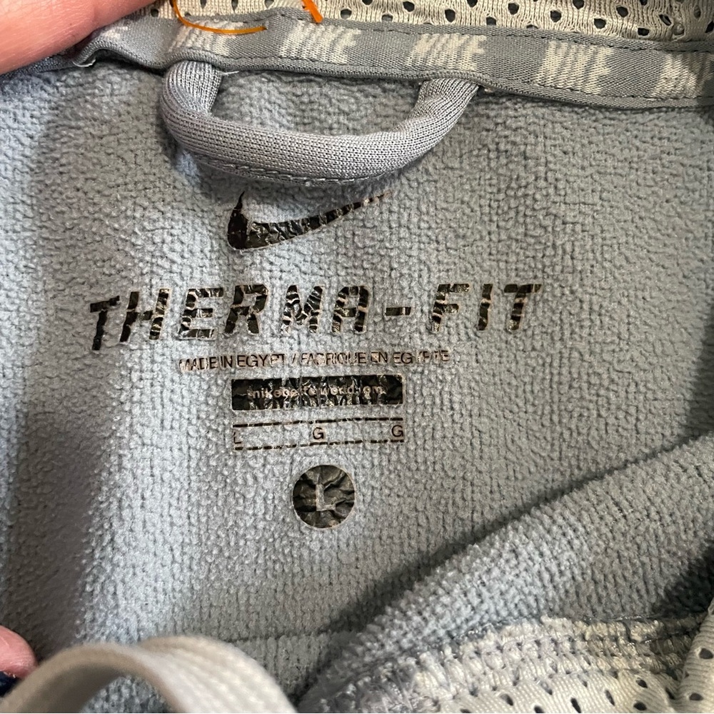 Nike Adult Gray Hoodie Therma Fit Size Large - Picture 2 of 11